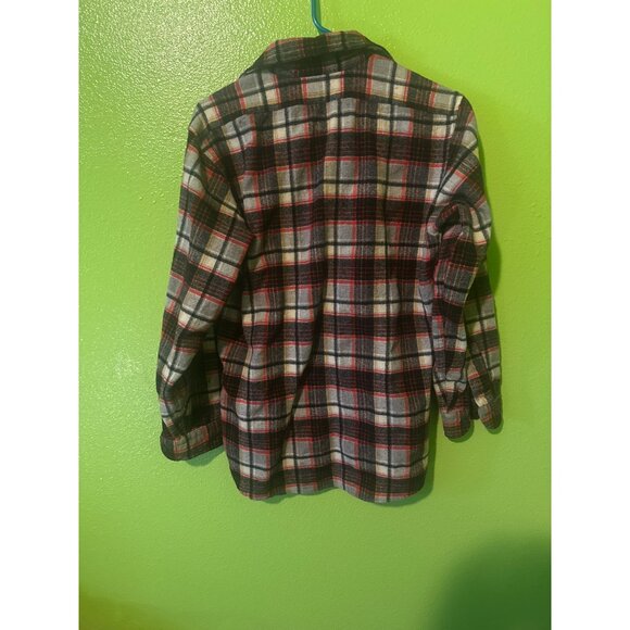 Pendleton Woolen Mills Vintage Plaid Jacket M 100% Virgin Wool Made In USA - Picture 3 of 3